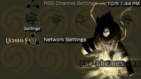 PSP Theme Naruto Sasuke By Enrique281 PSP-Themes.NET