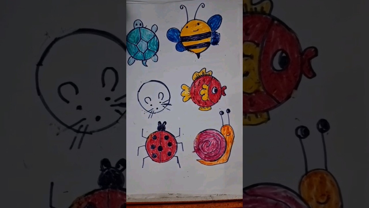 Circle of friends : Drawing animals with shapes 