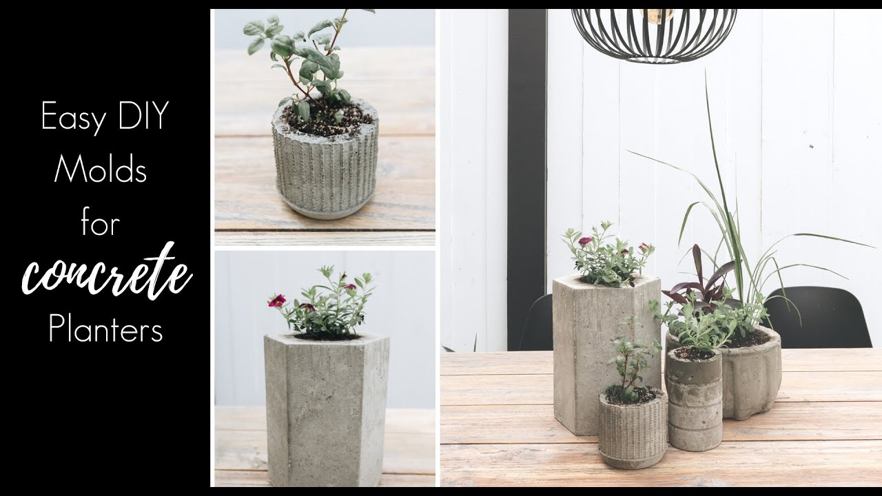 Easy DIY Molds For Concrete Planters at Home! - YouTube