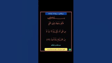 سورة الروم - سورة 30 - اية 43