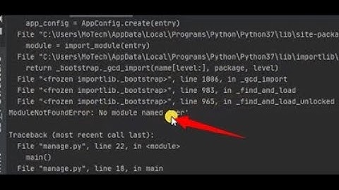 How to fix : Module not found error in Django