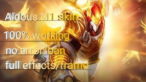 Aldous M1 skin script|100%working|Mas legit pa sa jowa mo|no error no ban