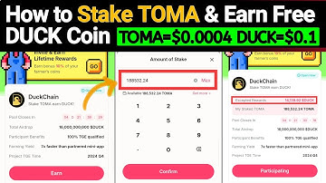 How to Stake Tomarket TOMA Tokan Get Free DuckChain Coin Full Guide | 1TOMA=$0.0003 1Duck=$0.1