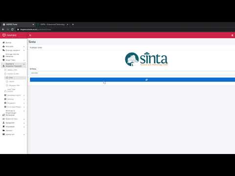 Sinkronisasi Portal Inspire UNSRAT dan Akun Sinta