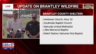 Georgia wildfire: Brantley County officials give update on Highway 82 Fire