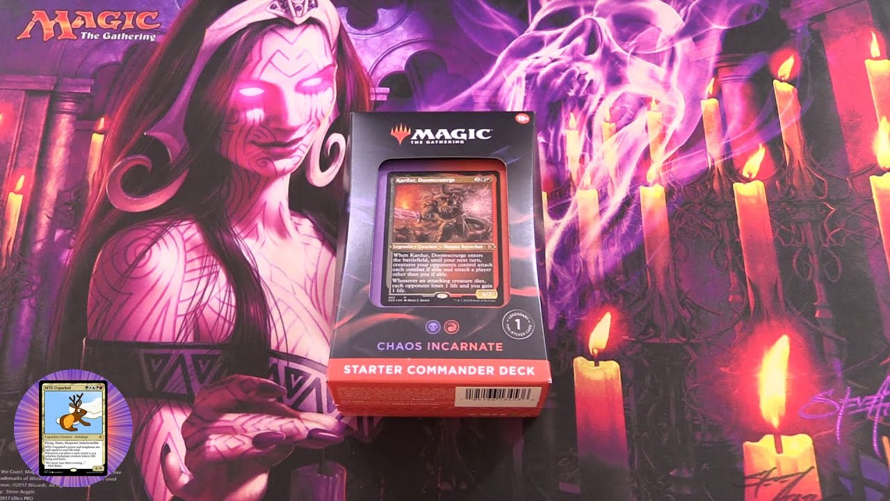 Magic: The Gathering Starter Commander Deck - Chaos Incarnate (Black-Red) |  Ready-to-Play Deck for Beginners and Fans | Ages 13+ | Collectible Card
