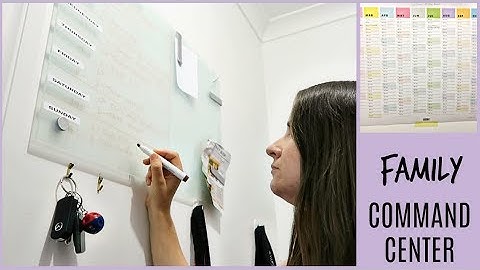 HOW TO CREATE A COMMAND CENTER | FAMILY ORGANIZATION IDEAS
