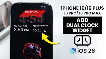 [iOS 26] How to Add Dual Clock Widget on iPhone 16 / 16 Pro Max