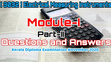 (3032)Electrical Measuring Instruments/Module1/Part2/Questions and Answers
