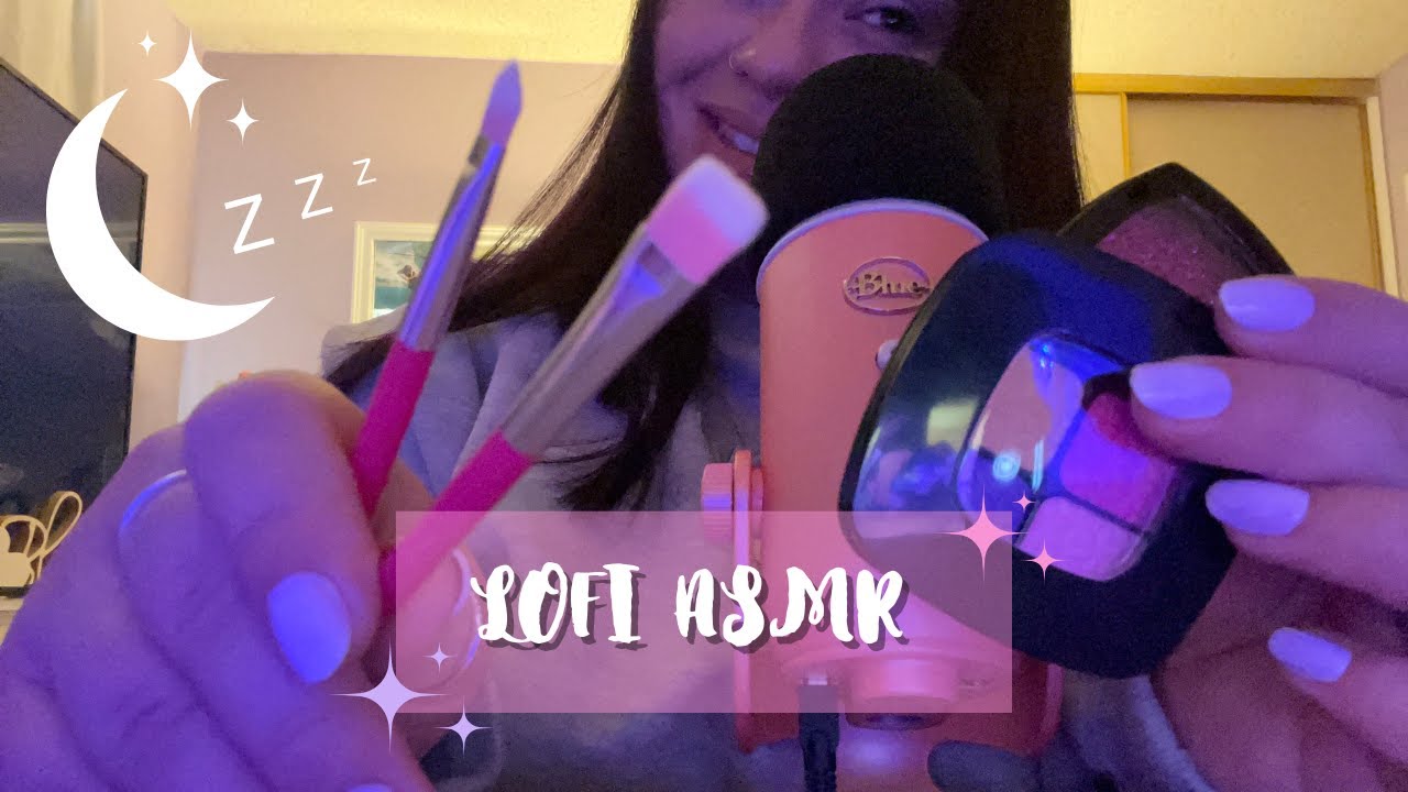 Mini Makeover With Toy Makeup No Talking With Gum Chewing Lofi ASMR