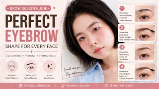 Professional Brow Design Guide ✨ Perfect Eyebrow Shape for Every Face
