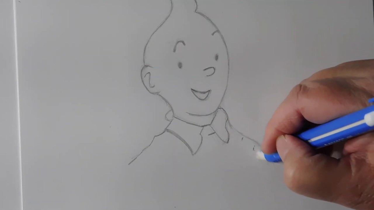 Comment dessinner Tintin et milou - YouTube