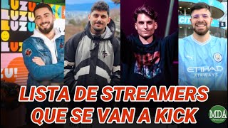 La LISTA de STREAMERS que se VAN a KICK: Goncho, La Cobra, Luquita Rodríguez y más