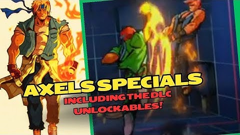 Streets of Rage 4 | Axel’s Complete Special Move Showcase