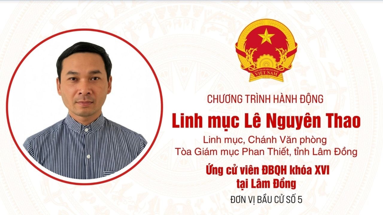 Ứng Cử Viên ĐBQH Linh Mục Lê Nguyên Thao Trình Bày Chương Trình Hành Động Tại Buối Tiếp Xúc Cử Tri