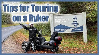 Tips for Touring on a CanAm Ryker