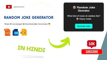 HTML CSS JS Ka Sabse EASY & FUN Project 😍 | Random Joke App