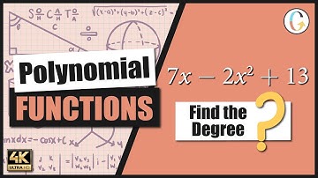 How to identify the degree of a polynomial