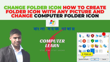 How to change Folder Icon | Folder Icon Change Bangla Tutorial | Create Folder Icon  | Computer.