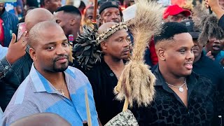 Khuzani nomfowabo uThibela Mpungose bevumisa emcimbini kaTekisi