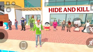 😱Hide and Kill Challenge in Indian Theft Auto Simulator game 🤩💥 screenshot 5