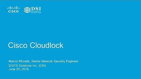 DSI Security Webinar Series: Cisco Cloudlock