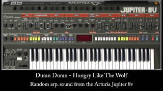 Video thumbnail of "Duran Duran - Hungry Like The Wolf (Arturia Jupiter 8v demo)"