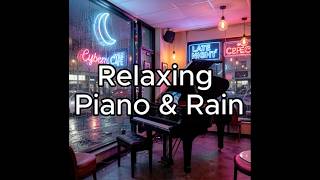 Late Night Cyber Café ☕ | 3 Hours of Relaxing Piano, Rain & Neon Lights for Studying, Sleep & Chill screenshot 3