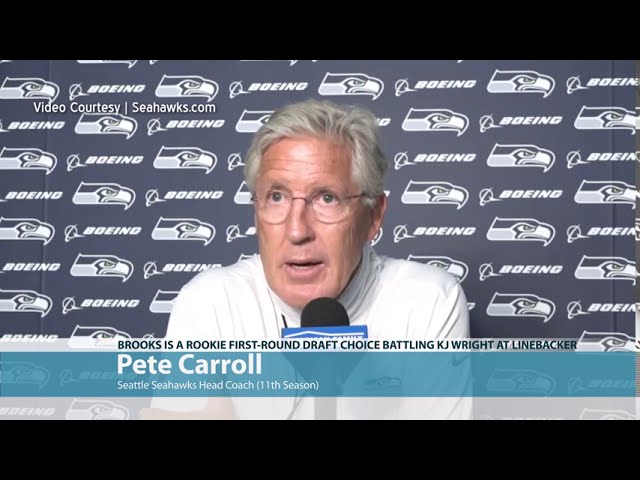 Pete Carroll on Jordyn Brooks 2020-08-25