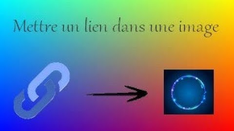 Insérer un lien dans une image. | Explications
