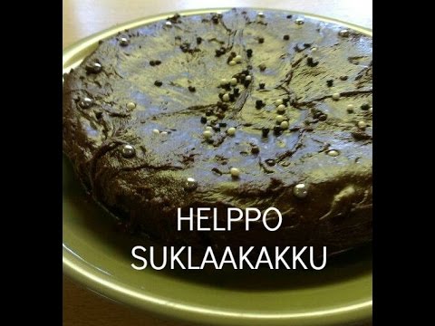 Tosi helppo, nopea ja hyvä mikro suklaakakku. Tarvittavat aineet löytyy jokaisen kaapista!. 