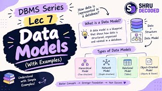 Lec - 7 : Data Models in DBMS Explained | Types of Data Models with examples