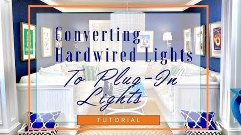 Converting a Hardwire Sconce to a Plug