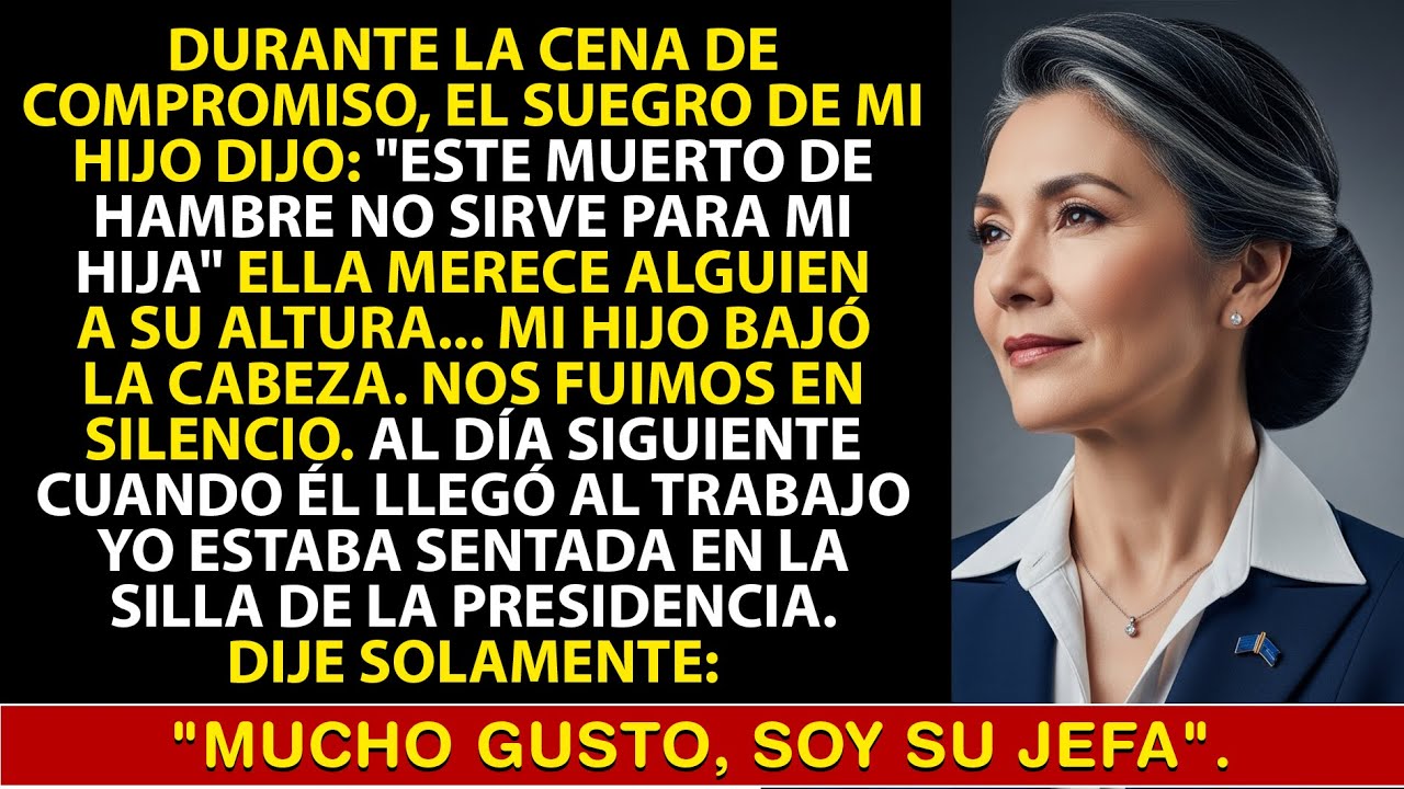 En El Compromiso, El Suegro De Mi Hijo Gritó: “No Sirve Para Mi Hija”. Entonces Pasó Algo…