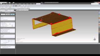 Video showing a 3D measurement of a folded sheet metal part