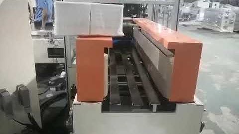 Napkin machine with auto transfer and two stack napkin packing machine