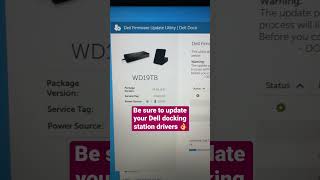 UPDATE DELL DOCKING STATIION DRIVERS NOW ✅  #delllaptop #delllaptops #shorts