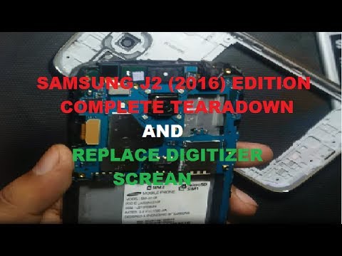 Samsung Galaxy J2 16 Edition Lcd Touch Screen Replacment Guide Complete Disassembly Youtube