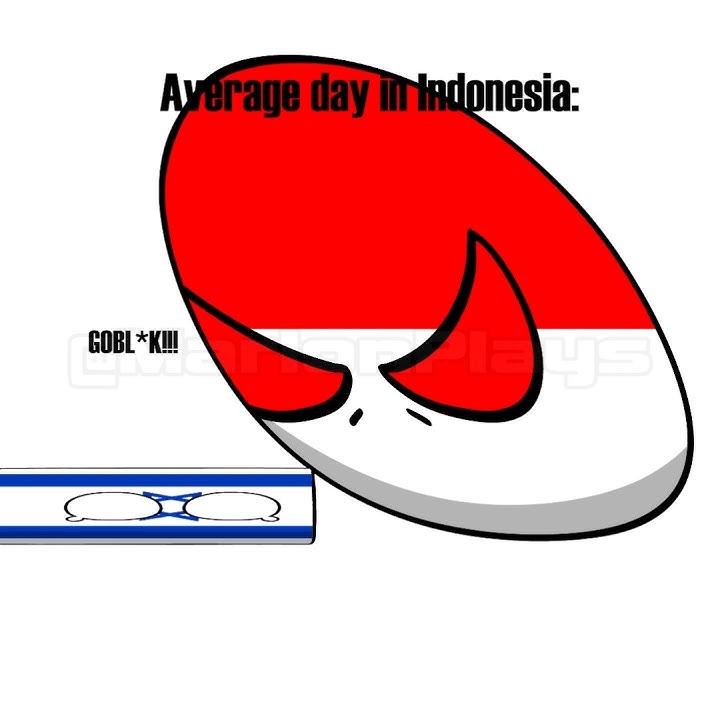 Average day in Indonesia 💀 #countryballs #memes #indonesia