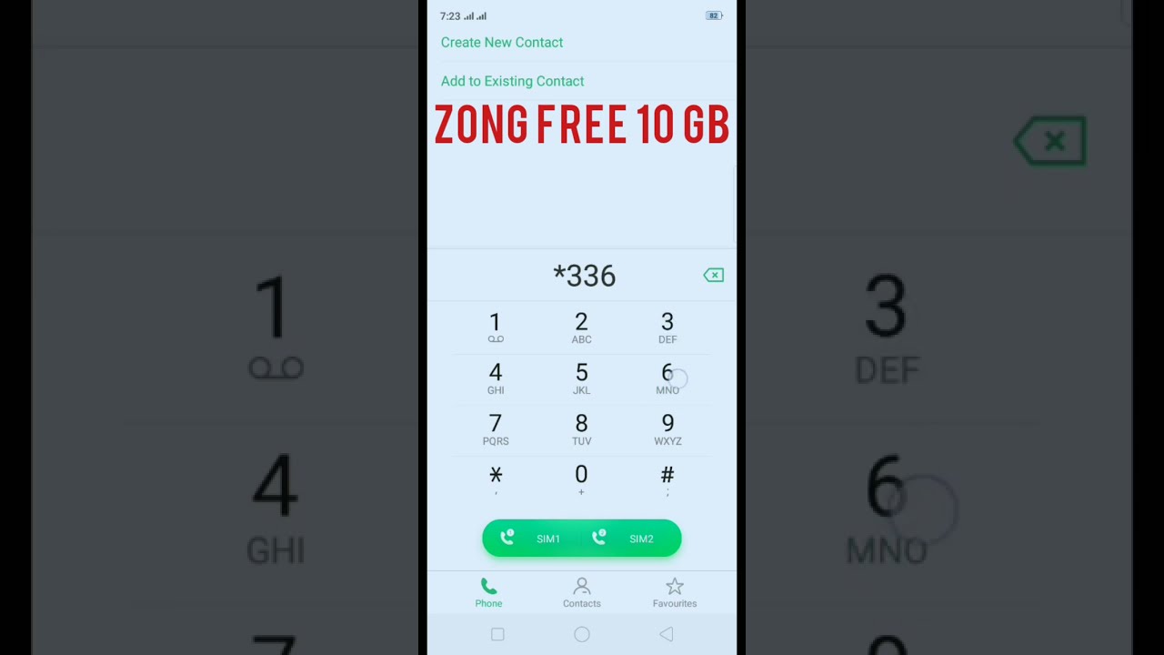 Zong Free MB Code 10 GB Viral Shortvideo