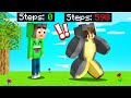 EVERY STEP = GAIN WEIGHT in Minecraft… (funny)