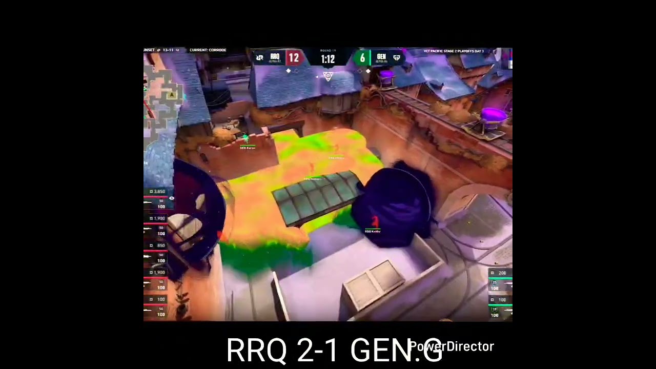 RRQ beats GEN.G   with insane 10-2 half comeback in 2nd map 