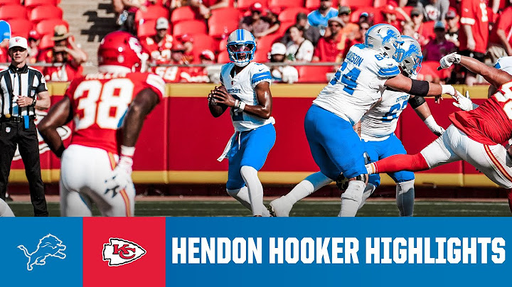 Hendon Hooker highlights vs. Chiefs | 2024 NFL Preseason Week 2