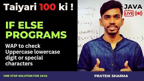 Check for Uppercase lowercase digit or special characters Computer Class 10 ICSE Java Programming