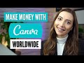 7 Ways to Make Money Online with Canva - Beginner Friendly - US, Worldwide