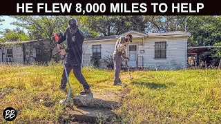 видео: МИЛЛИОНЫ видели ПРЕОБРАЖЕНИЯ его двора... Теперь он в Америке, помогает незнакомцам. картинка: МИЛЛИОНЫ видели ПРЕОБРАЖЕНИЯ его двора... Теперь он в Америке, помогает незнакомцам.