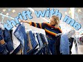 COME THRIFT WITH ME FOR MOM JEANS | the ULTIMATE guide to thrifting MOM JEANS + try on HAUL