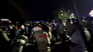 Road Blocked Outside Bicholim Police Station | Live | Prudent Network | 220524