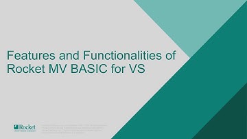 Features and Functionalities of Rocket MV BASIC for VS Code