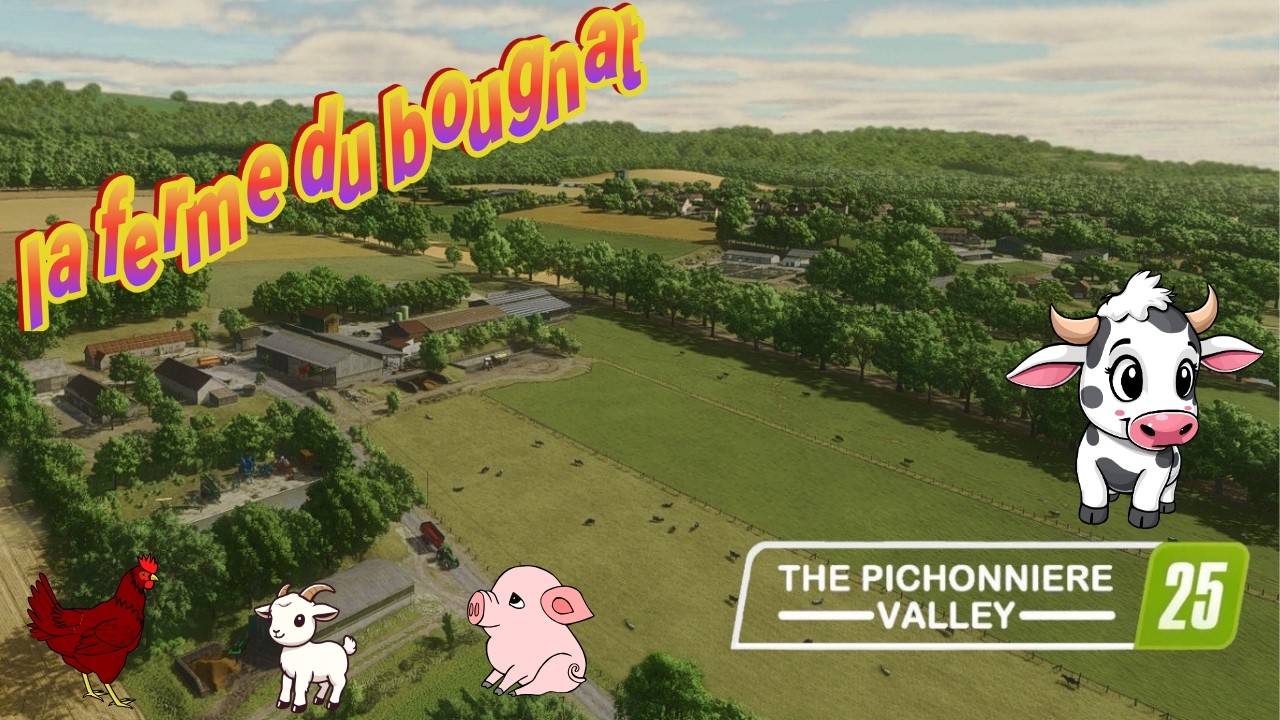 Live 41 FS25  The Pichonnière Valley.  C'est enrubannage ce matin  (épisode 26)